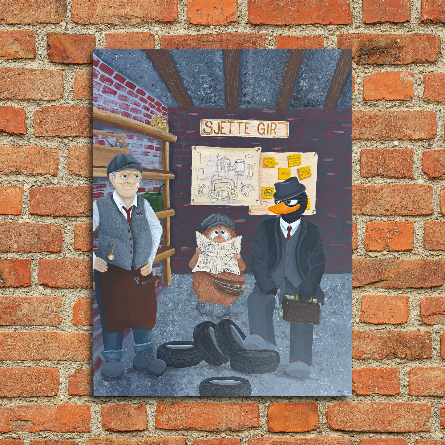 Sjette gir - Signert print