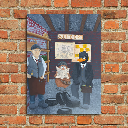 Sjette gir - Signert print